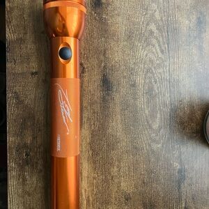 Orange Flashlight with Signature